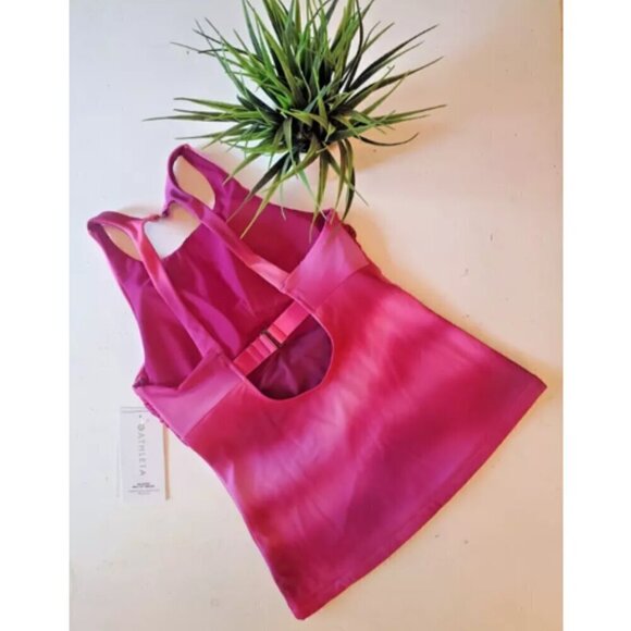 ATHLETA Maldives Bra Cup Tankini Top #657735 Size 34B/C Pink Tie Dye MSRP $89 - Picture 4 of 4
